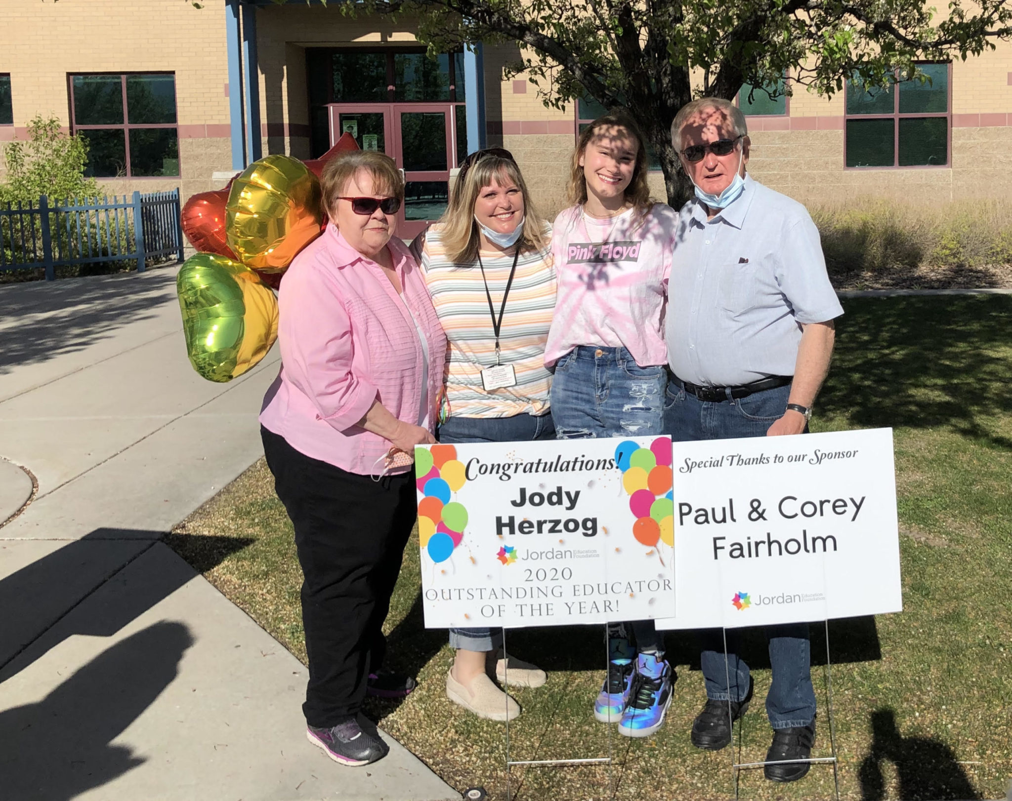 Ms. Herzog Outstanding Teacher of The Year Award South Jordan Elementary